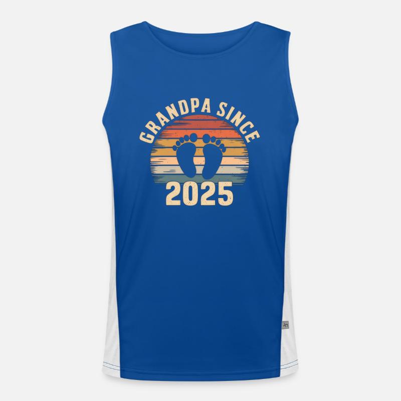 Grandpa Since 2025 Men's Functional Contrast Tank Top 