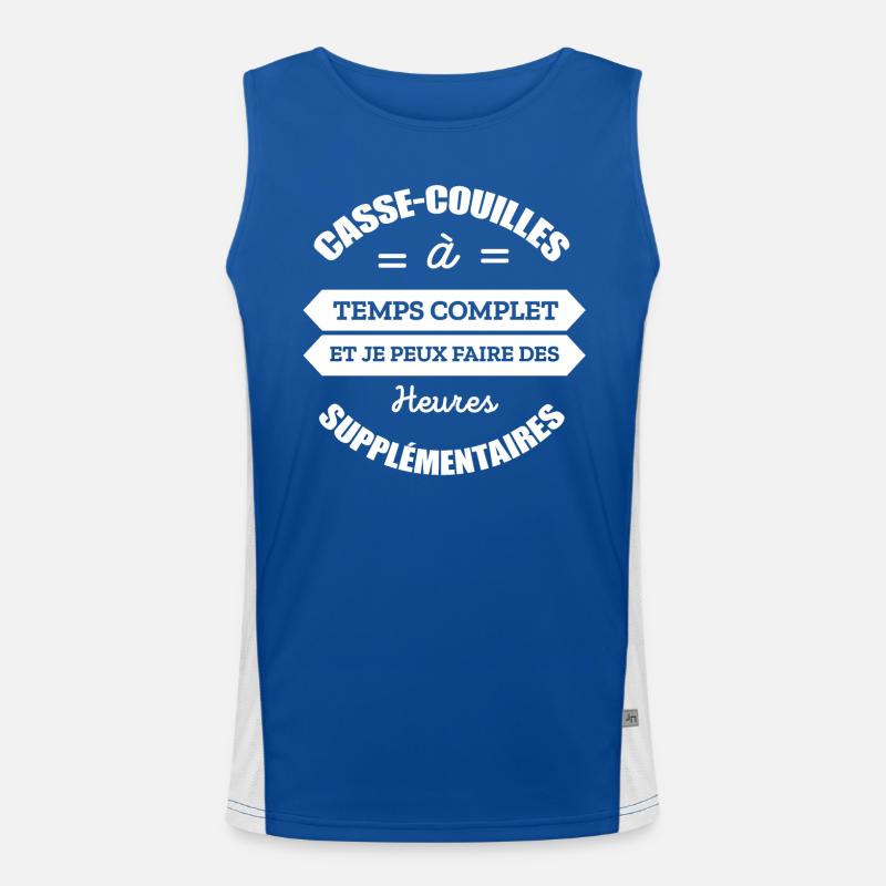 CASSE-COUILLES A TEMPS COMPLET Débardeur respirant contrasté Homme 