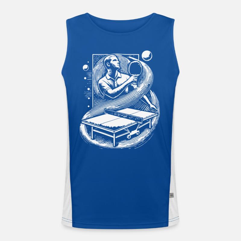 Masterful table tennis game experience for fans Men's Functional Contrast Tank Top 
