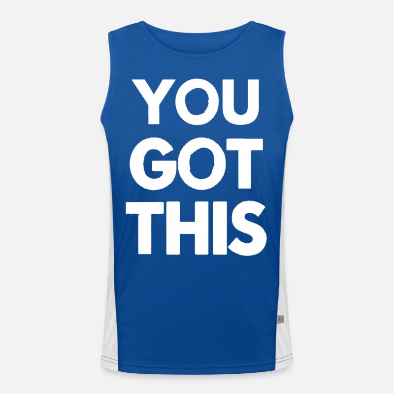 Vous l’avez - Conception audacieuse de citation en noir et blanc Débardeur respirant contrasté Homme 