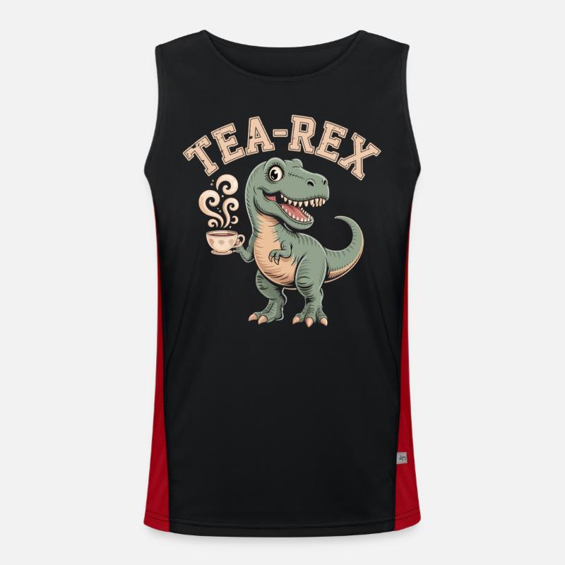 Tea-Rex – Le Dino de thé Débardeur respirant contrasté Homme 