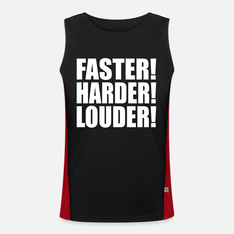 Faster Harder Louder Débardeur respirant contrasté Homme 