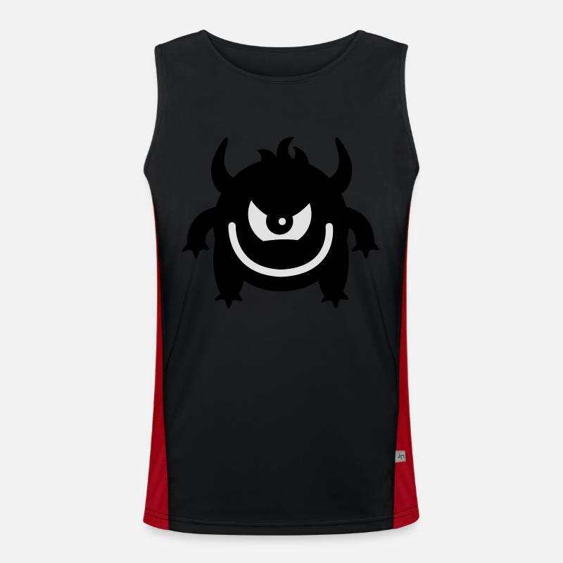 Evil monster Men's Functional Contrast Tank Top 