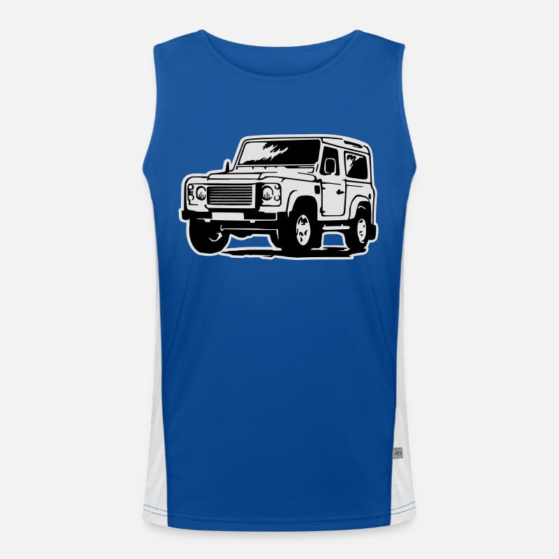 Defender (mit Hintergrund) Funktionelles Kontrast-Tank Top für Männer 