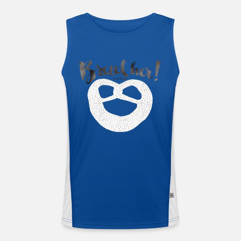 Brezel Her! Dotties Funktionelles Kontrast-Tank Top für Männer 