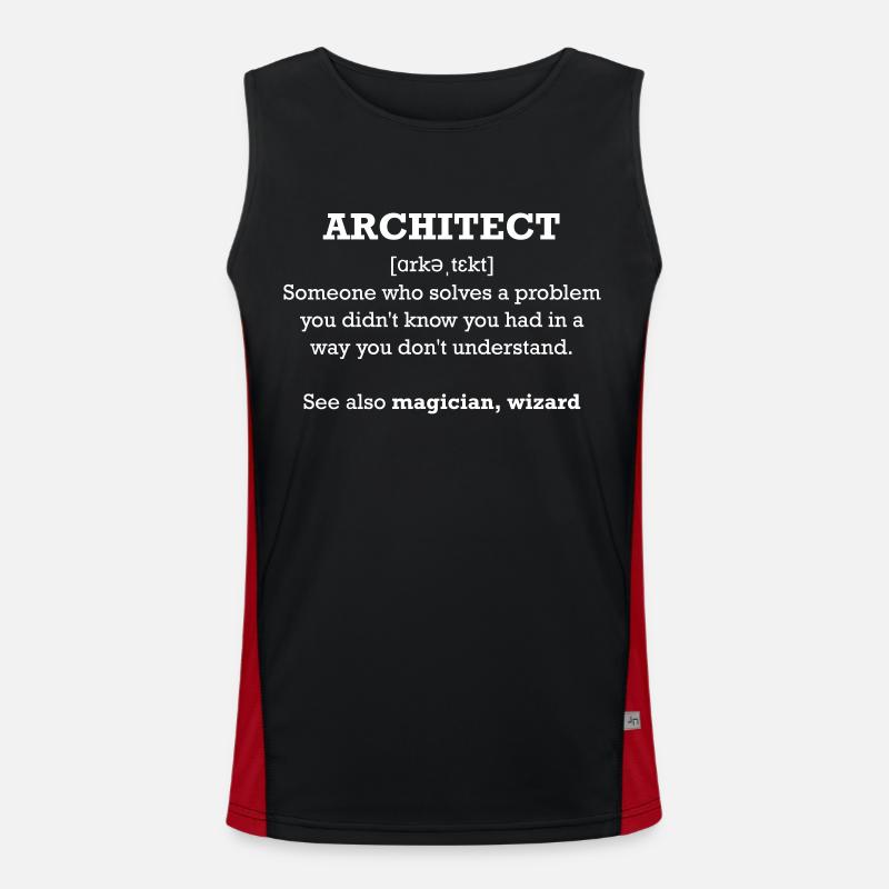 Architect - wizard Men's Functional Contrast Tank Top 