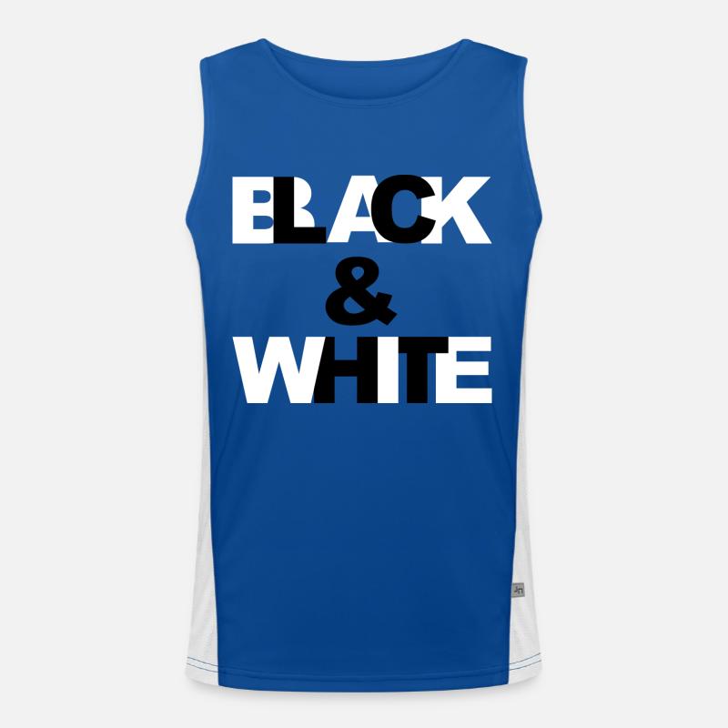 Black & White Débardeur respirant contrasté Homme 