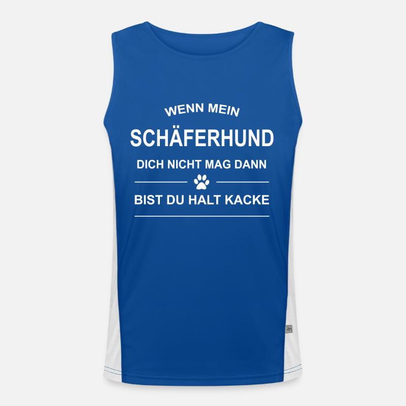 Schäferhund - Schäferhundbesitzer - Schäfi Funktionelles Kontrast-Tank Top für Männer 