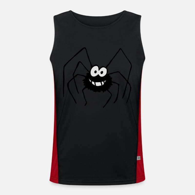 Spinne Funktionelles Kontrast-Tank Top für Männer 