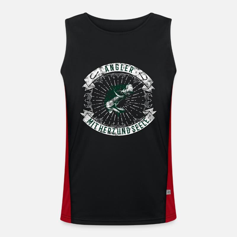 Angler Funktionelles Kontrast-Tank Top für Männer 