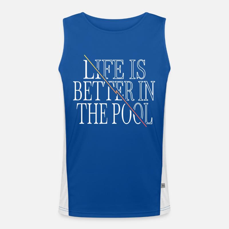 swimmer birthday present idea gift idea Men's Functional Contrast Tank Top 