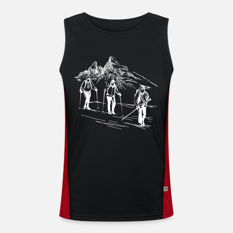 Ein Tribut an den Watzmann: Berchtesgadener Land Funktionelles Kontrast-Tank Top für Männer 