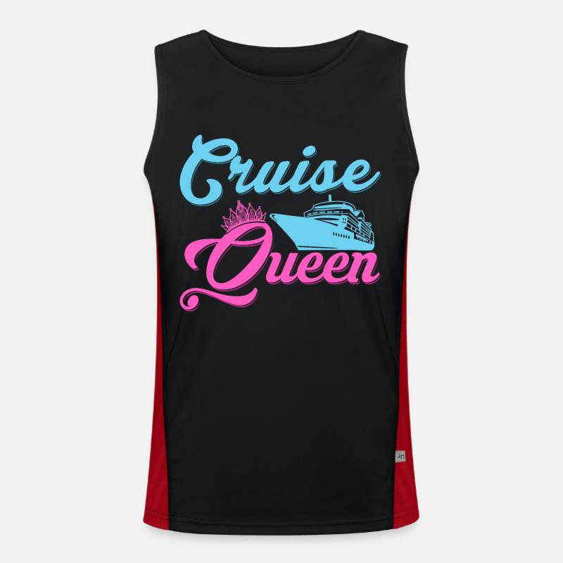 Cruise Queen Crusing Vacation Cruiser Funktionelles Kontrast-Tank Top für Männer 