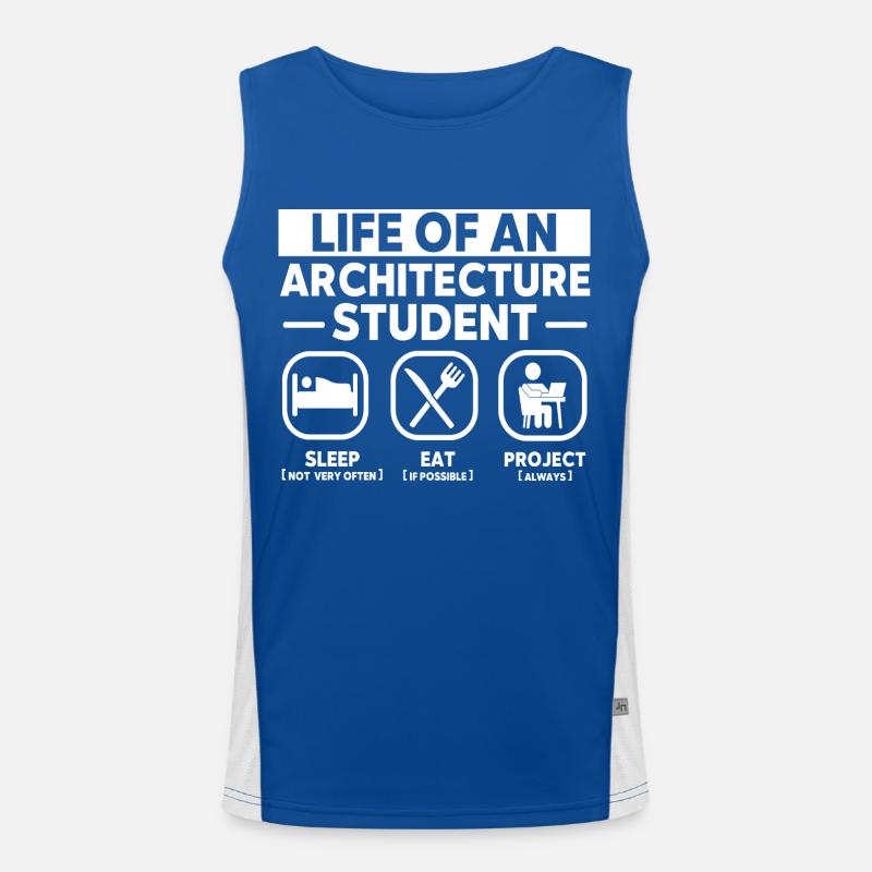 Architecte Art Architecture Designer Débardeur respirant contrasté Homme 