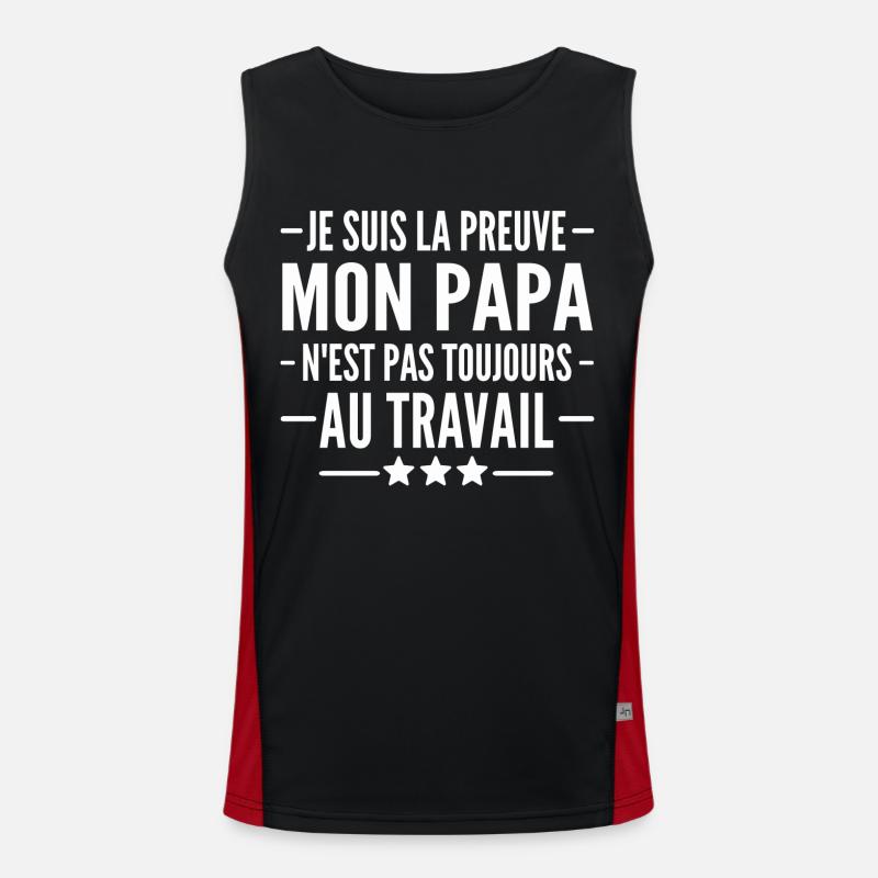 expression bébé / humour bébé Débardeur respirant contrasté Homme 