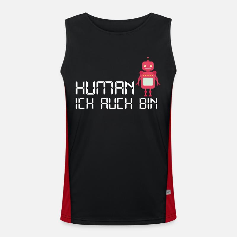 Human Robot Android se sent humain Débardeur respirant contrasté Homme 