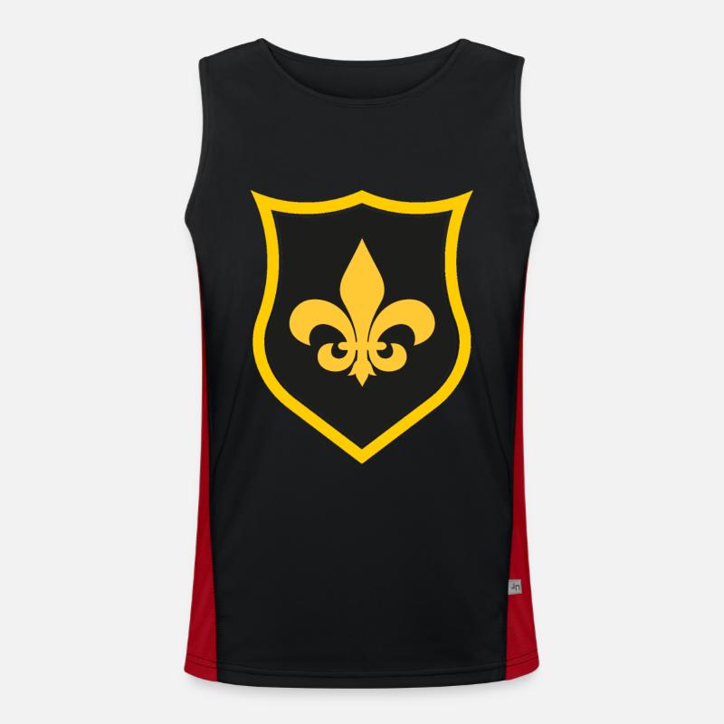 Fleur de Lys Débardeur respirant contrasté Homme 