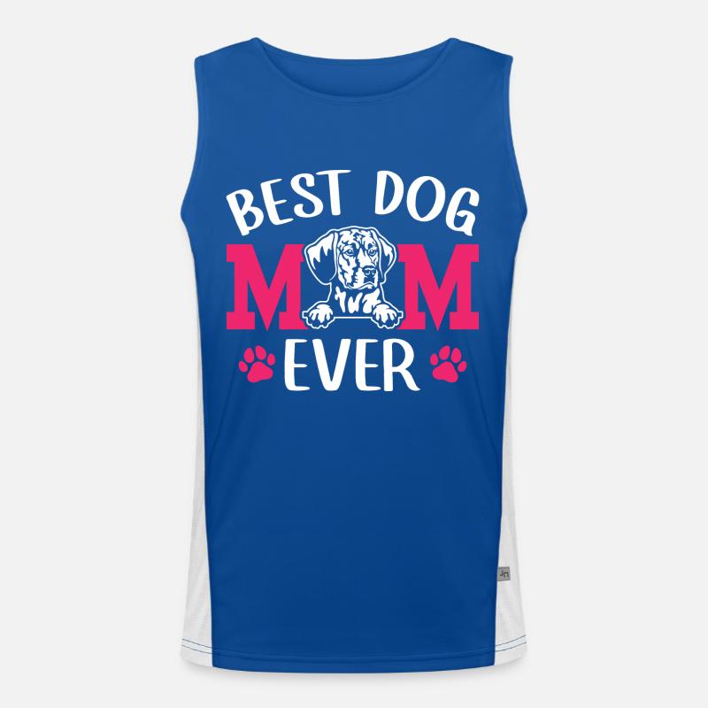 Redbone Coonhound Hund Geschenk Funktionelles Kontrast-Tank Top für Männer 