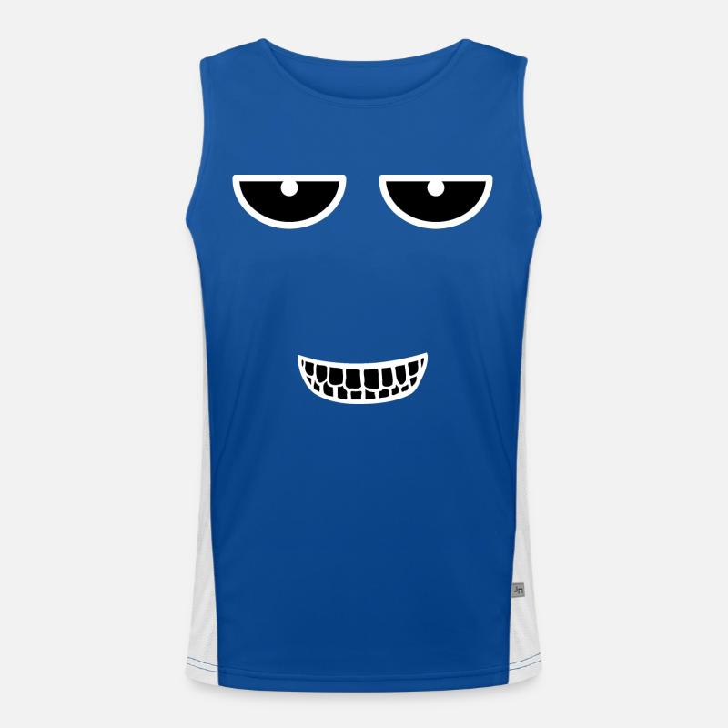 Gesicht Funktionelles Kontrast-Tank Top für Männer 
