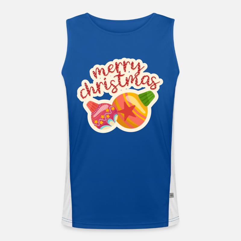 merry Christmas 12 Funktionelles Kontrast-Tank Top für Männer 