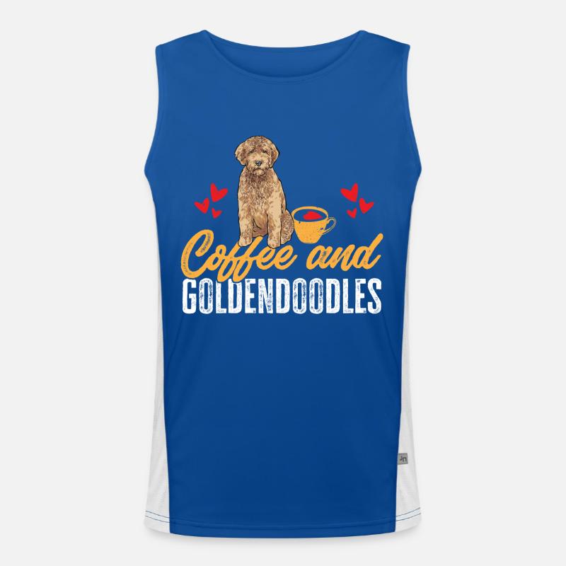 Goldendoodle Doodle Chien Débardeur respirant contrasté Homme 