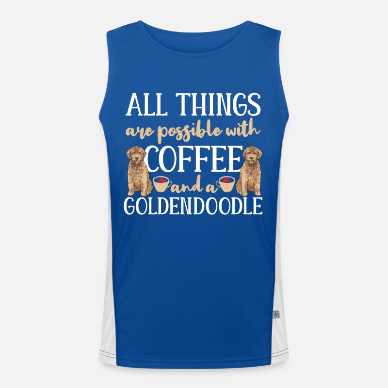 Goldendoodle Doodle Chien Débardeur respirant contrasté Homme 