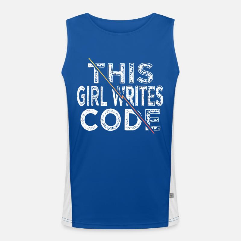quote father birthday present idea programming Men's Functional Contrast Tank Top 