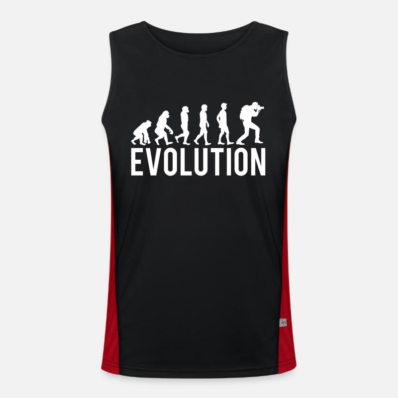 Evolution Photography Funktionelles Kontrast-Tank Top für Männer 