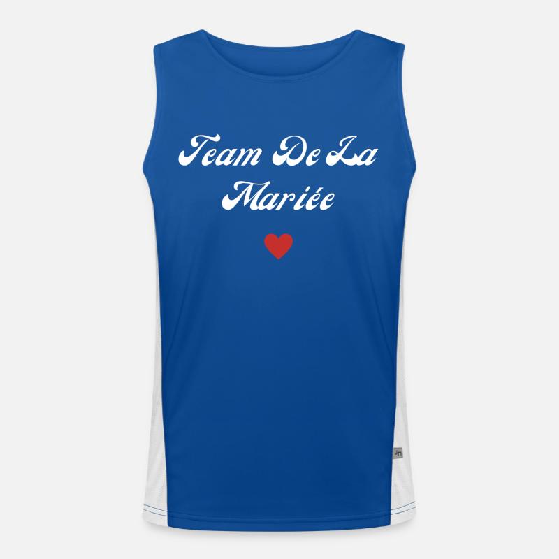 team de la mariée Débardeur respirant contrasté Homme 