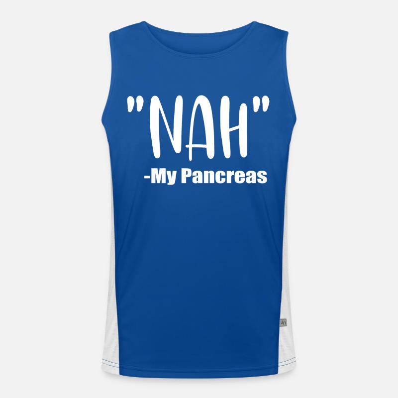 Bauchspeicheldrüse Funktionelles Kontrast-Tank Top für Männer 