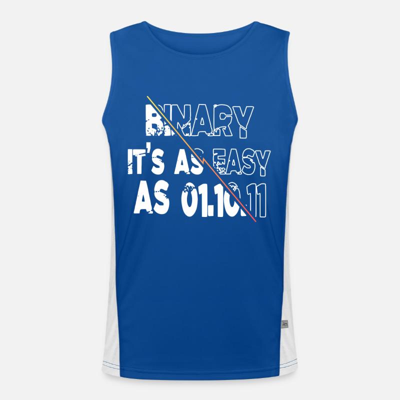 Analyste Hacking Codes Computer Freak Débardeur respirant contrasté Homme 