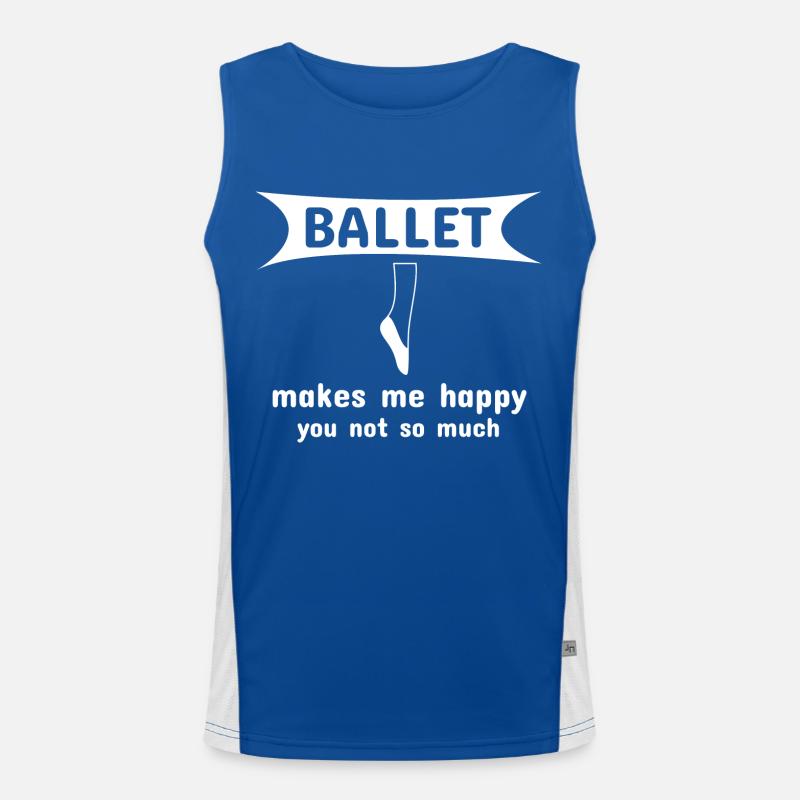 Dancing Dance Music Funktionelles Kontrast-Tank Top für Männer 