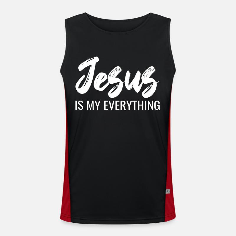 Jesus Gift Proverbs Men's Functional Contrast Tank Top 