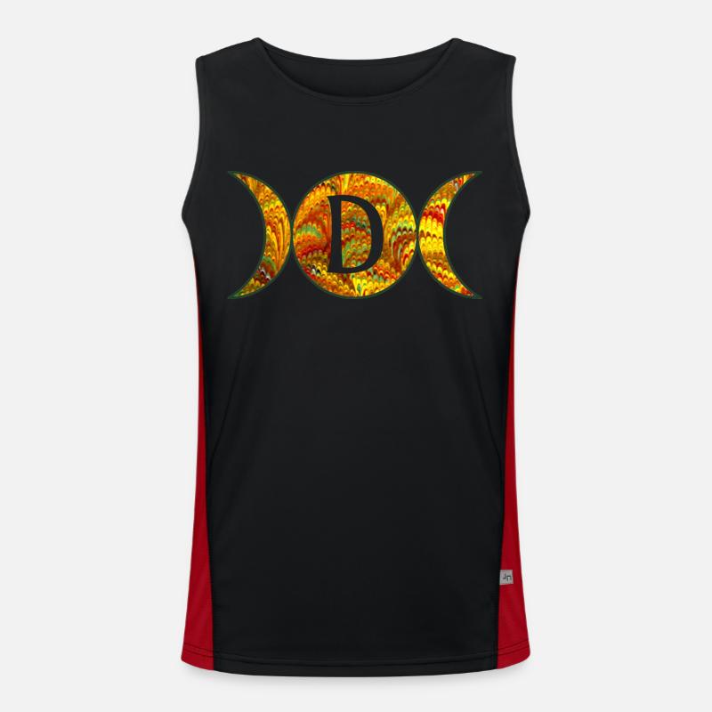 mondphasen e 38 d Funktionelles Kontrast-Tank Top für Männer 