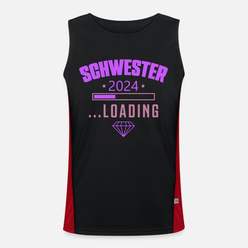 schwester 2024 loading Funktionelles Kontrast-Tank Top für Männer 
