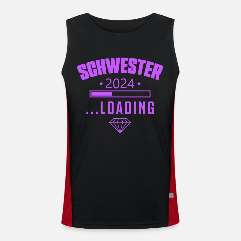 schwester 2024 loading Funktionelles Kontrast-Tank Top für Männer 