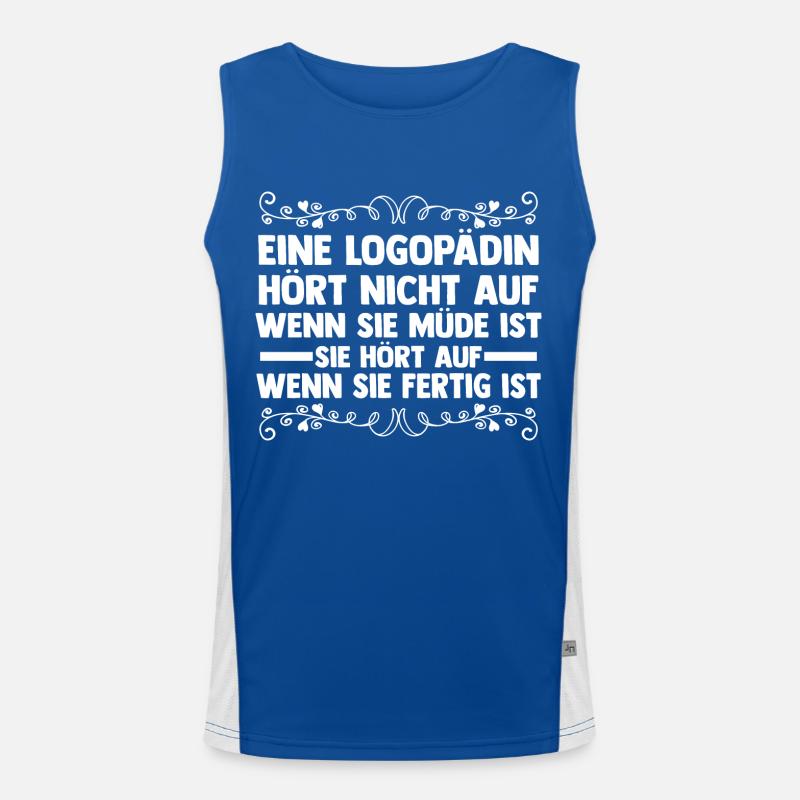 Logopädie Logopädin Funktionelles Kontrast-Tank Top für Männer 