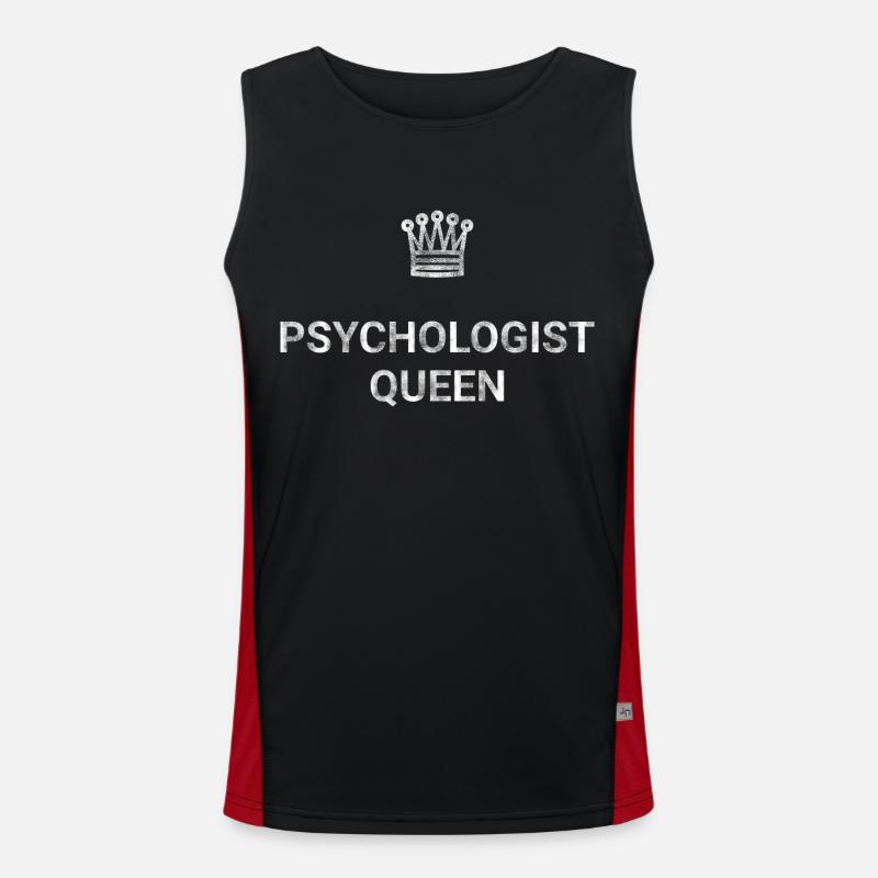 Psychologist Queen Men's Functional Contrast Tank Top 