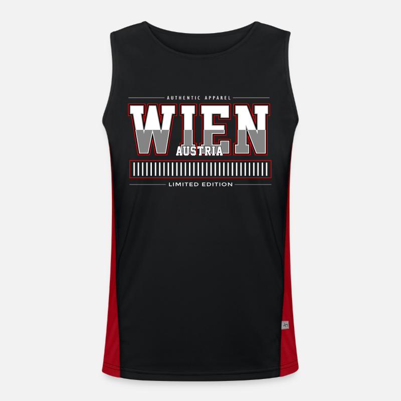 Wien Funktionelles Kontrast-Tank Top für Männer 