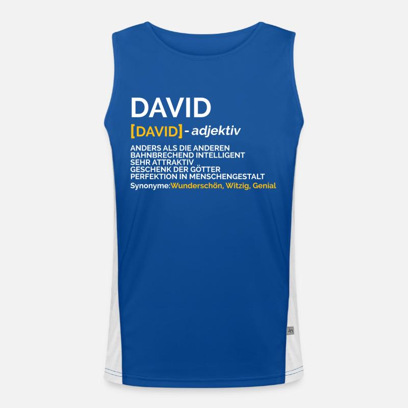 David Funktionelles Kontrast-Tank Top für Männer 