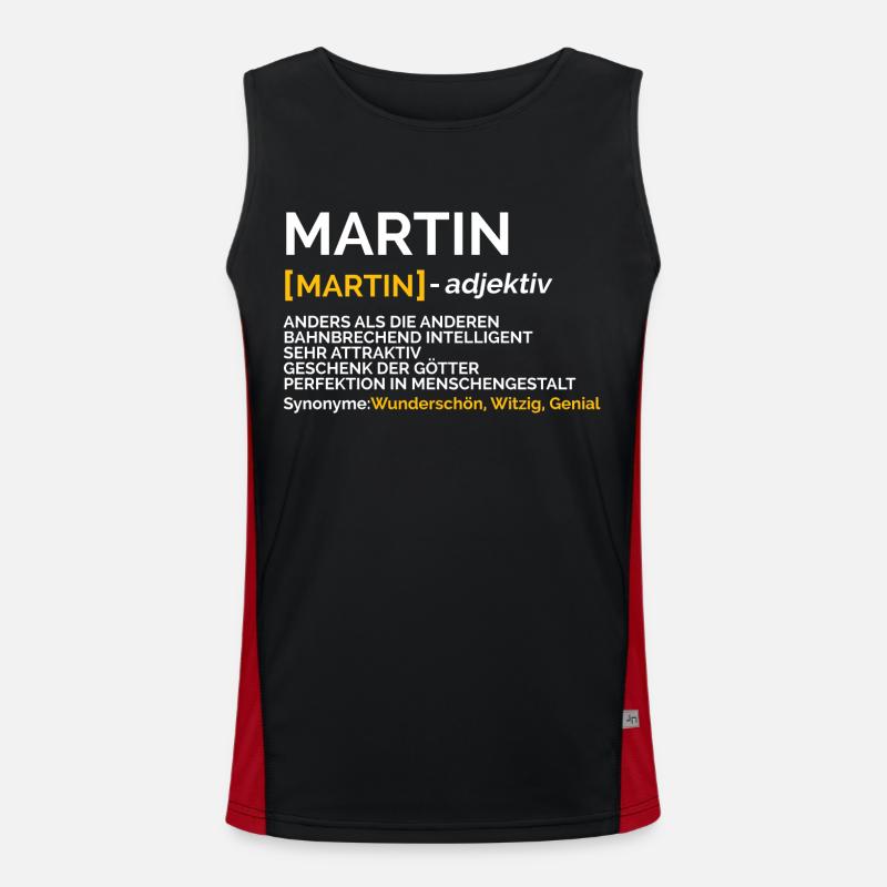 Martin Funktionelles Kontrast-Tank Top für Männer 