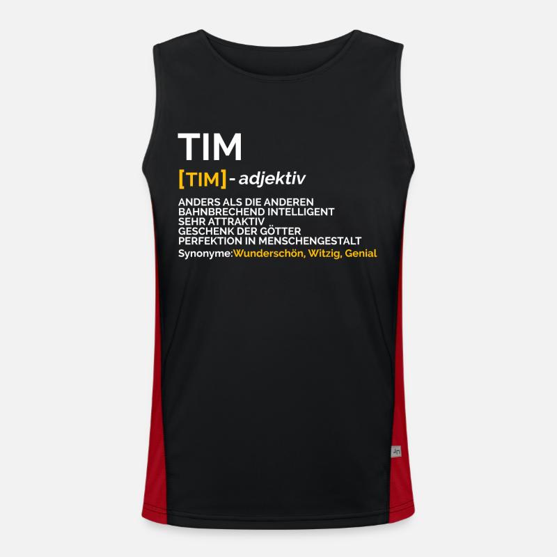 Tim Funktionelles Kontrast-Tank Top für Männer 
