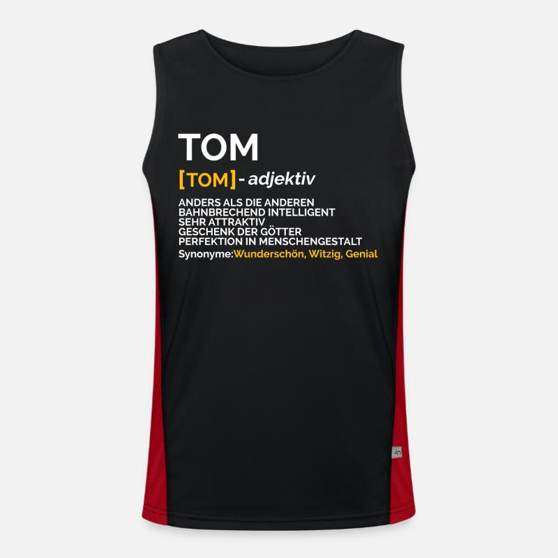 Tom Funktionelles Kontrast-Tank Top für Männer 