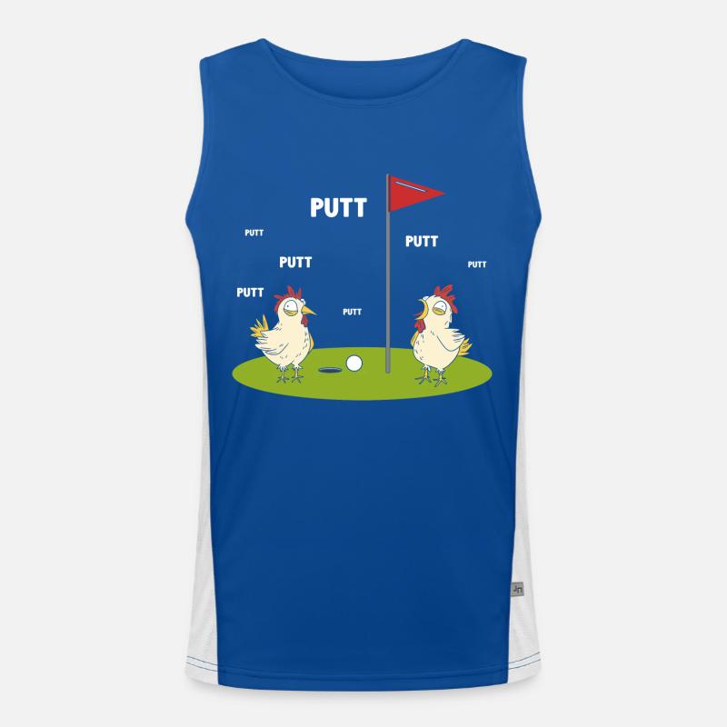 Cadeau pour les -golfeurs Débardeur respirant contrasté Homme 