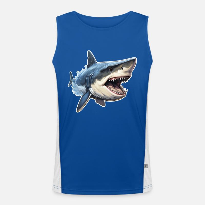 Shark voracious Men's Functional Contrast Tank Top 