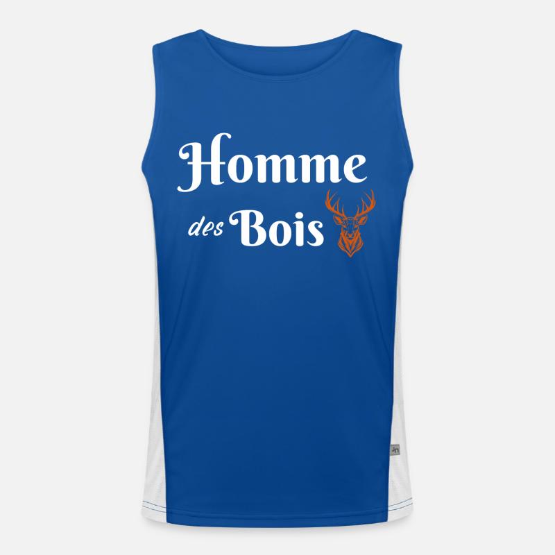 Mann des Waldes Funktionelles Kontrast-Tank Top für Männer 