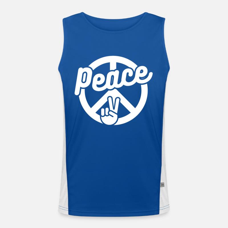 FRIEDE Funktionelles Kontrast-Tank Top für Männer 