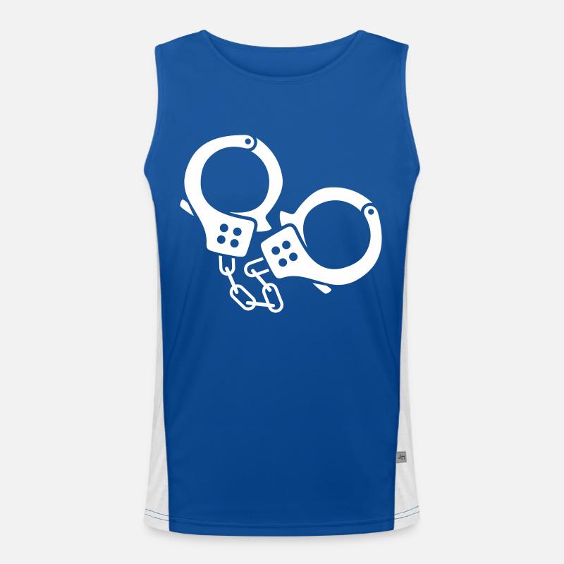 handschellen Funktionelles Kontrast-Tank Top für Männer 