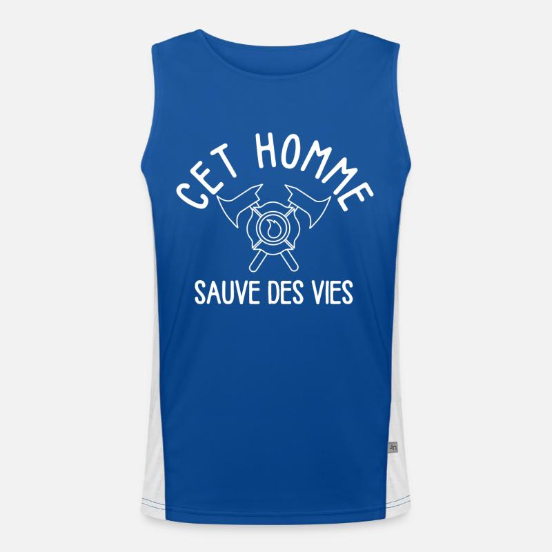 Pompier Débardeur respirant contrasté Homme 