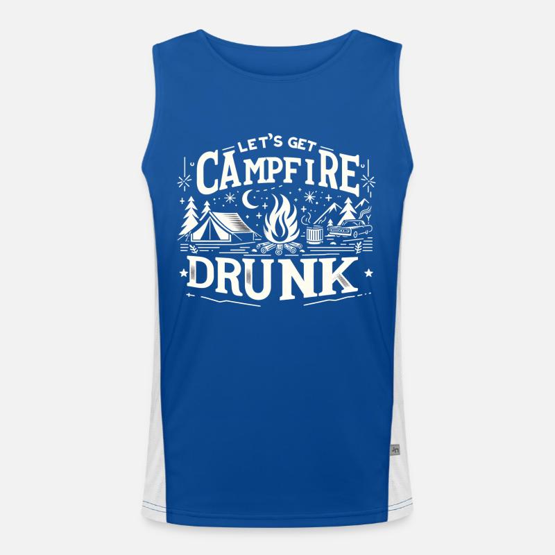 Let's Get Campfire Drunk 8 Funktionelles Kontrast-Tank Top für Männer 